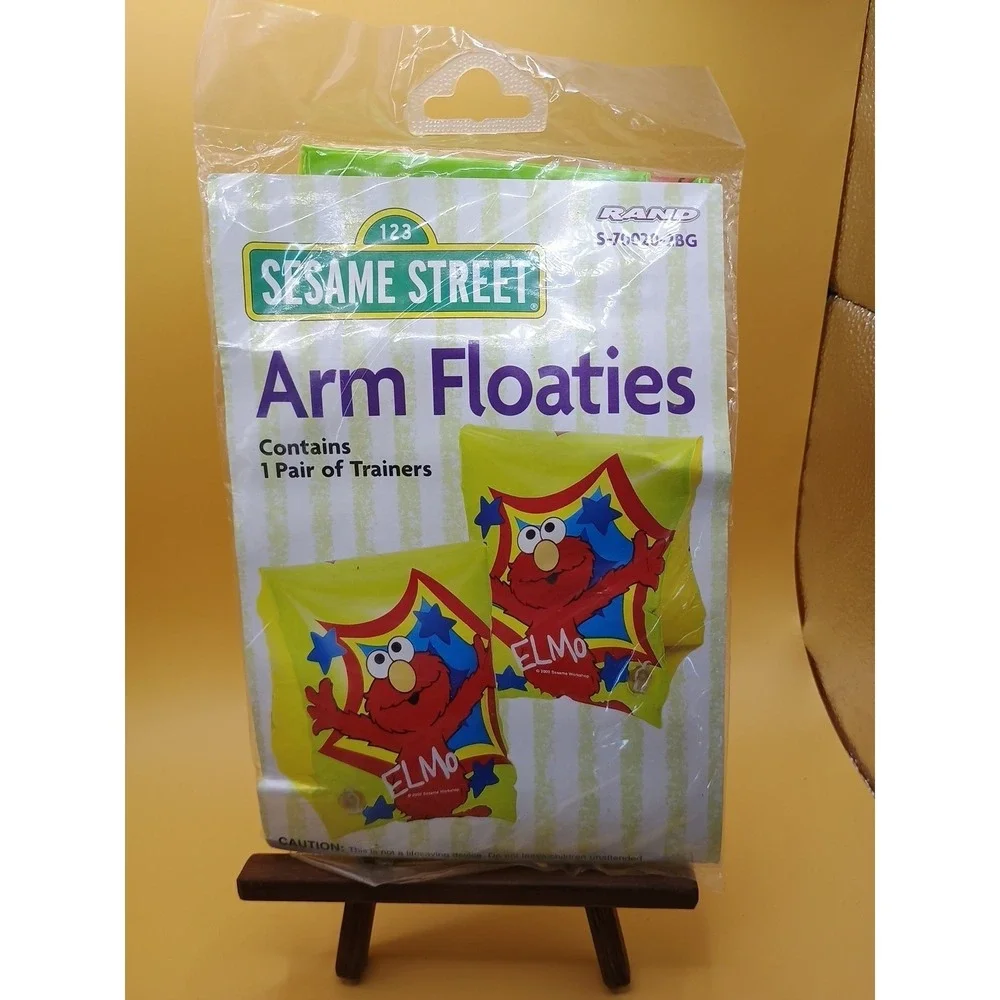 Vintage Sesame Street Pool Arm Floaties Trainers Sesame Street Elmo 2003 Sea Zz